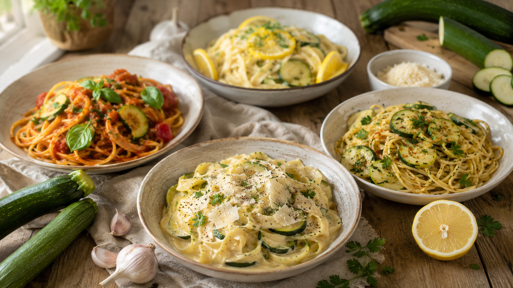 Zucchini Pasta – 7 einfache Rezepte für jeden Geschmack